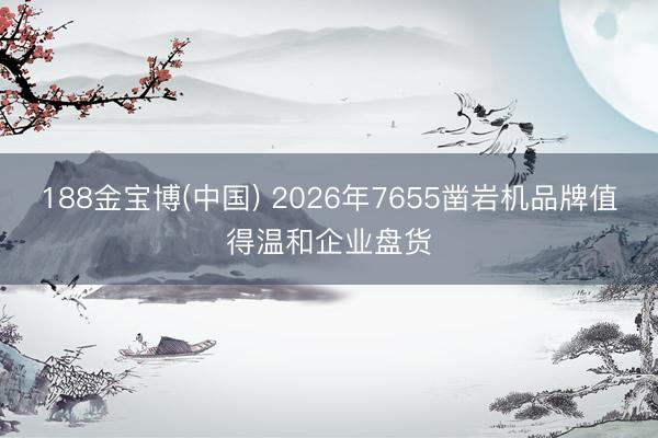188金宝博(中国) 2026年7655凿岩机品牌值得温和企业盘货