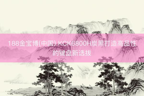 188金宝博(中国) KCK6800H炭黑打造高品性的键盘新选拔